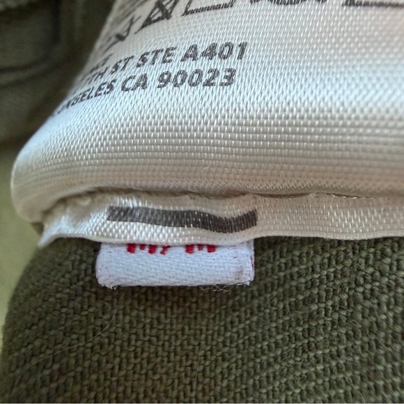 L'AGENCE Janelle Olive Army Green Denim Jacket Medium - Picture 7 of 9